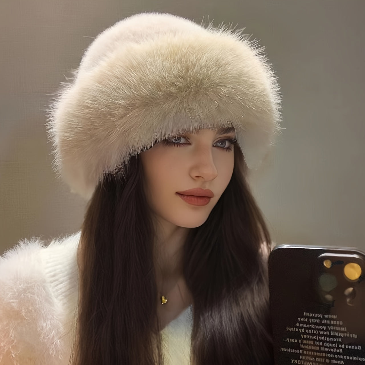 Cozy Winter Style Warm Faux Fur Princess Hat