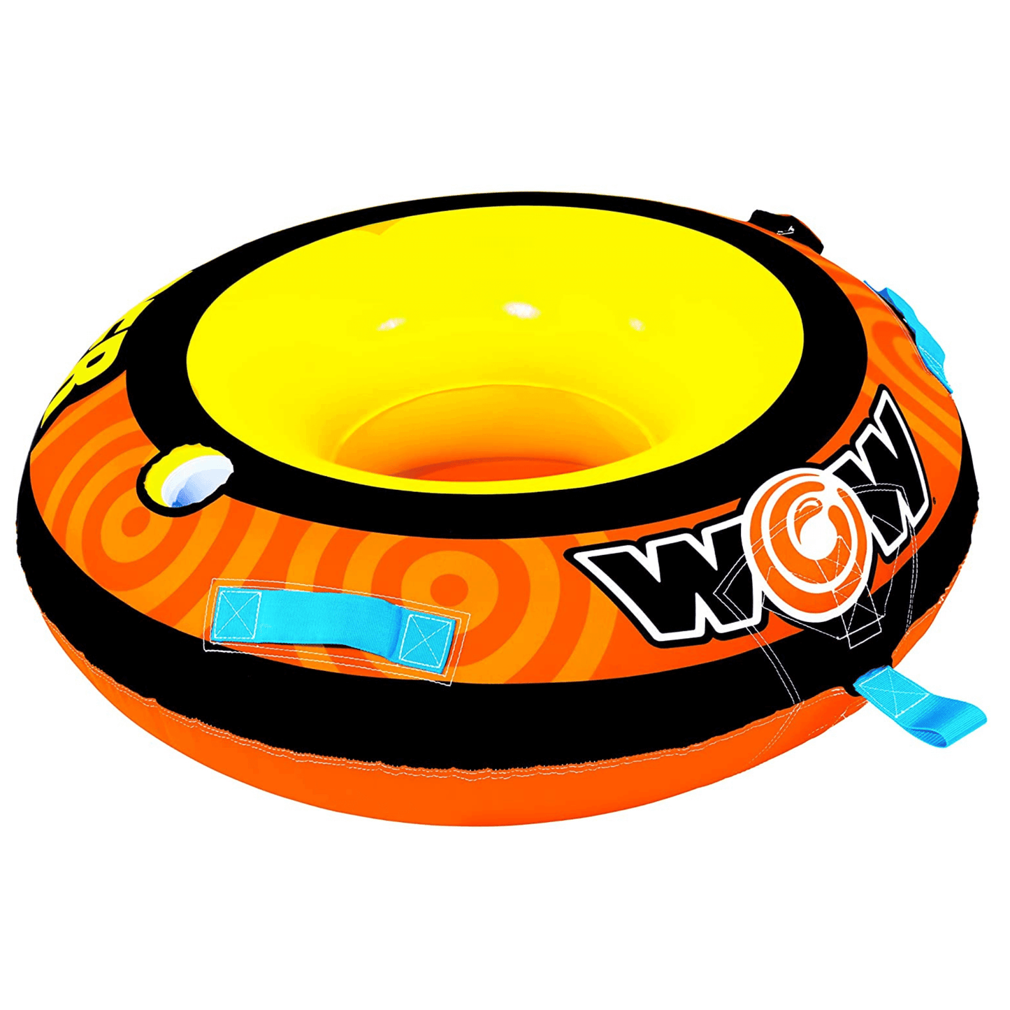 WOW Waterports Lil' Skipper 1 Person Towable w Fast Inflate and Built-In Cup Holder