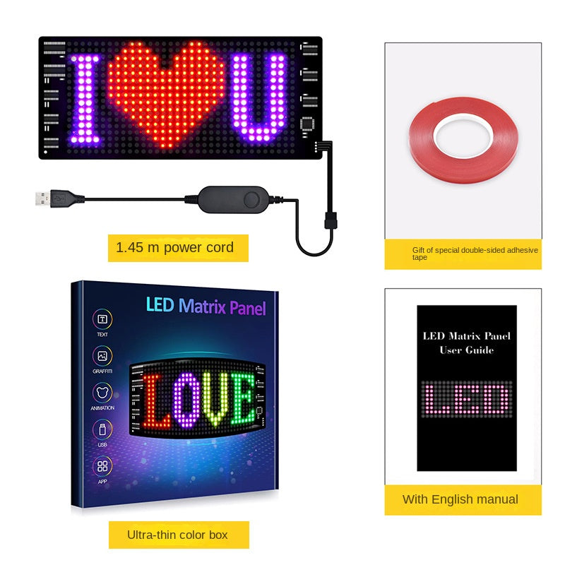 Flexible LED Advertising Screen LED Soft Panel APP Bluetooth Car Display