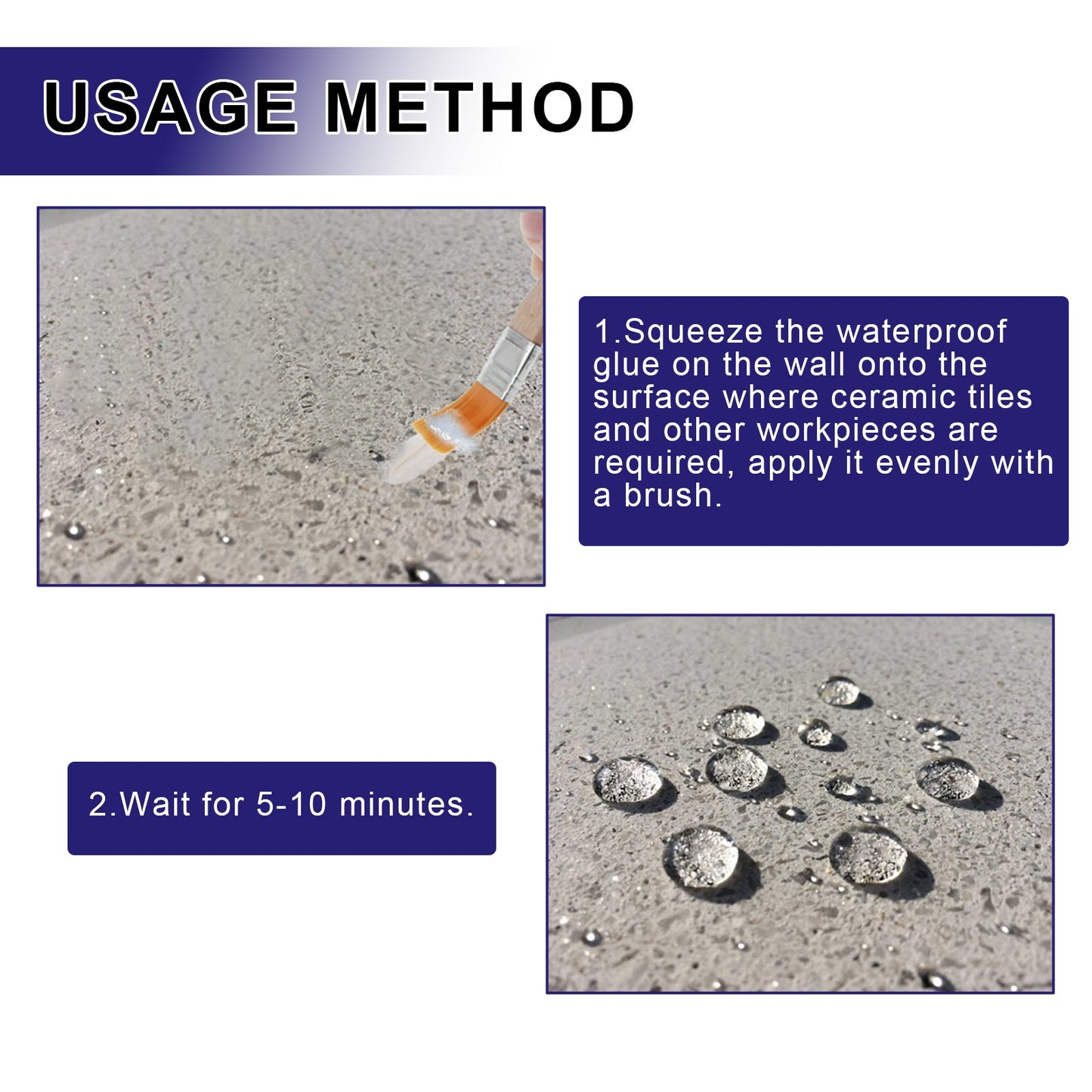 Invisible Waterproof Agent, Toilet Kitchen Waterproof Paint Exterior Wall Balcony Roof Tile Leak Repair Glue