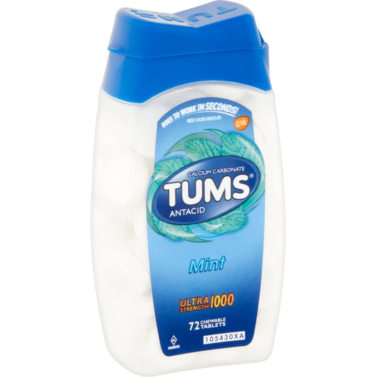 Tums Antacid, Ultra Strength 1000, Chewable Tablets, Mint