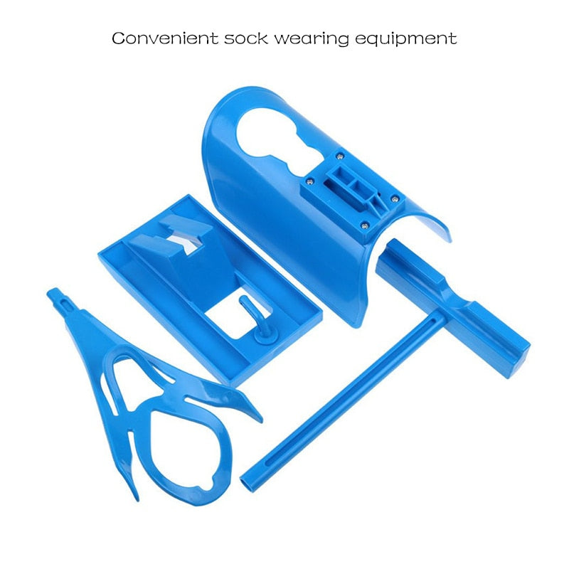 Pregnant Elder Sock Wearing Shoe Horn Device Slider Easy on /off Sock Aid Kit Shoe Horn Device No Bending Stretching Straining