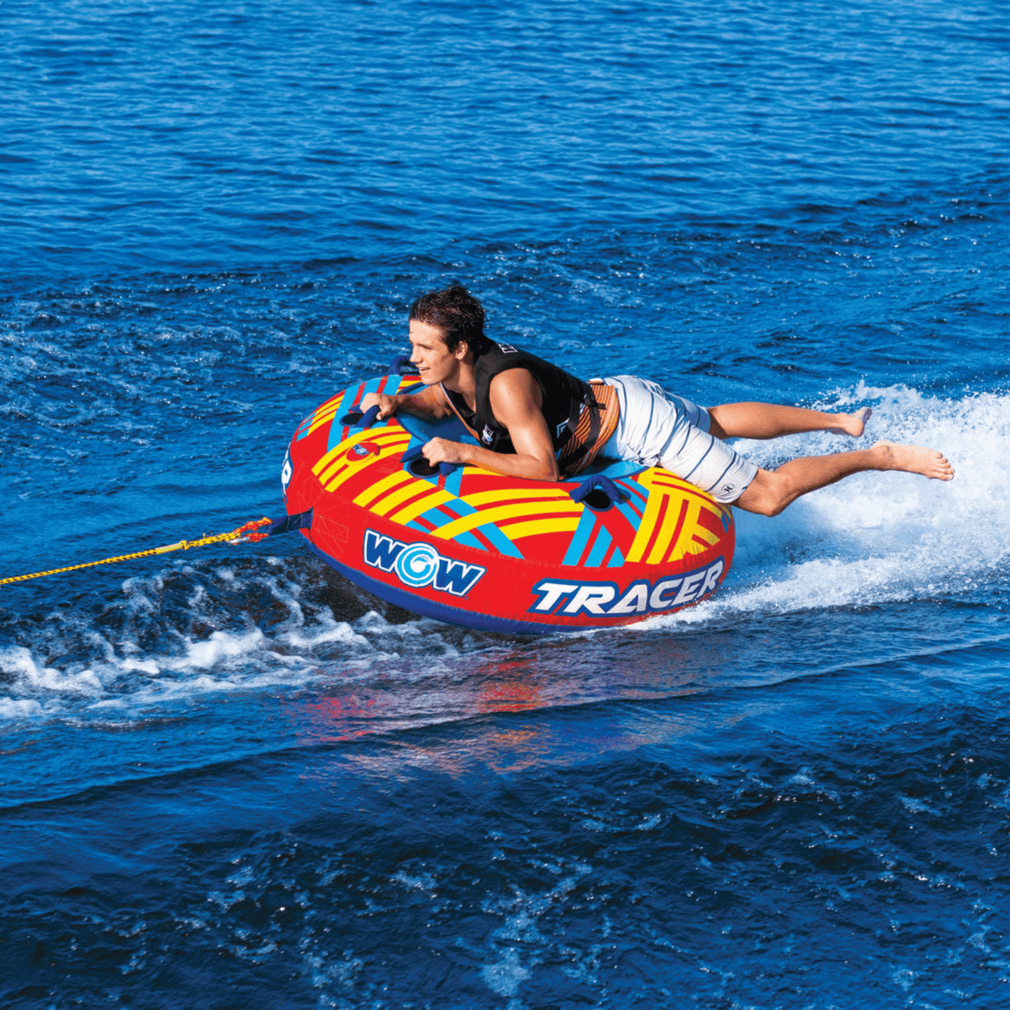 WOW Watersports Tracer Snow Tube Towable for Summer & Winter Action