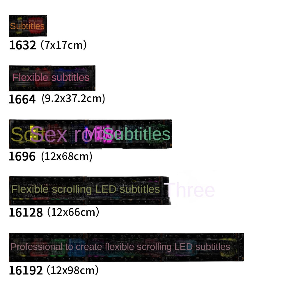 Flexible LED Advertising Screen LED Soft Panel APP Bluetooth Car Display