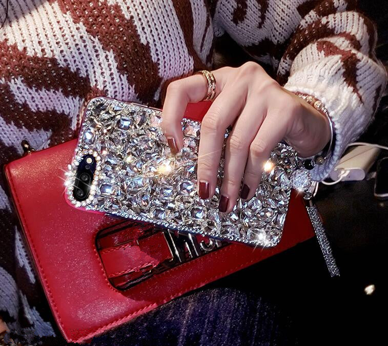 For Huawei P8 P9 P10 P20 Lite Plus Mate 7 8 9 10 Pro Luxury Glitter Back Cover Crystal Bling Diamond rhinestone Phone case