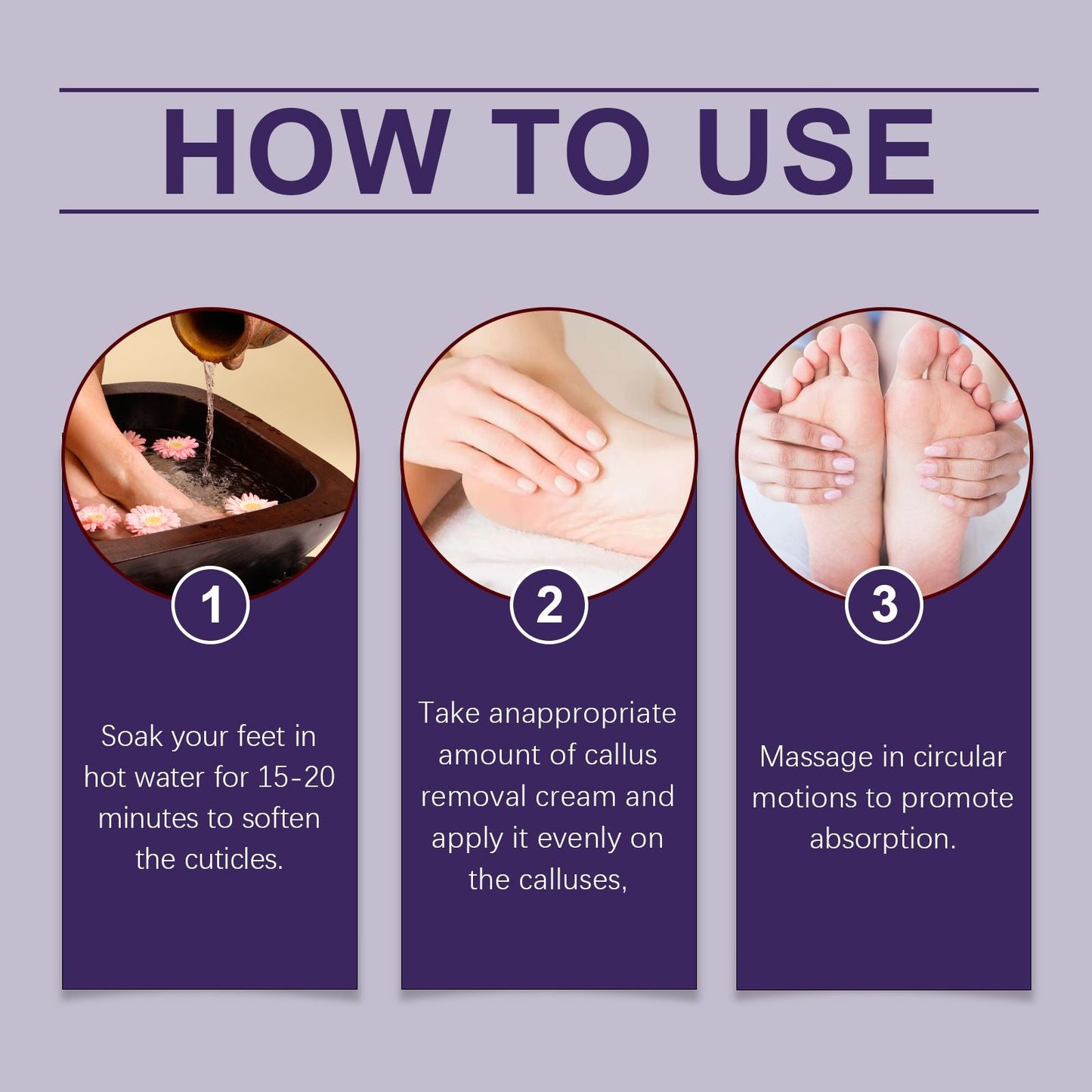 Foot Callous Removal Repair Cream Gently Softers Exfoliation Soothing Dry Moisturizing Hydrating Repair Cream