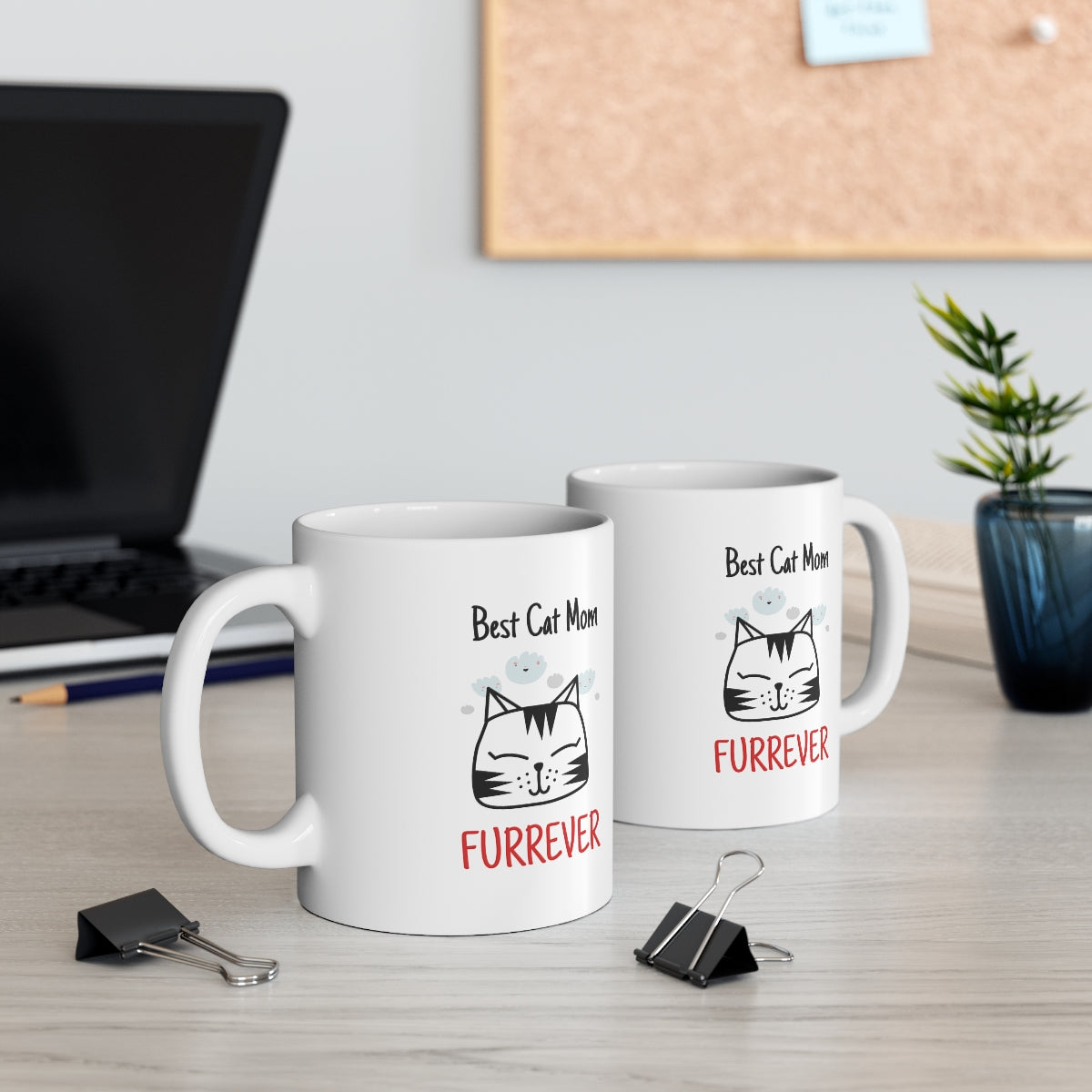 Best Cat Mom Furrever Mug