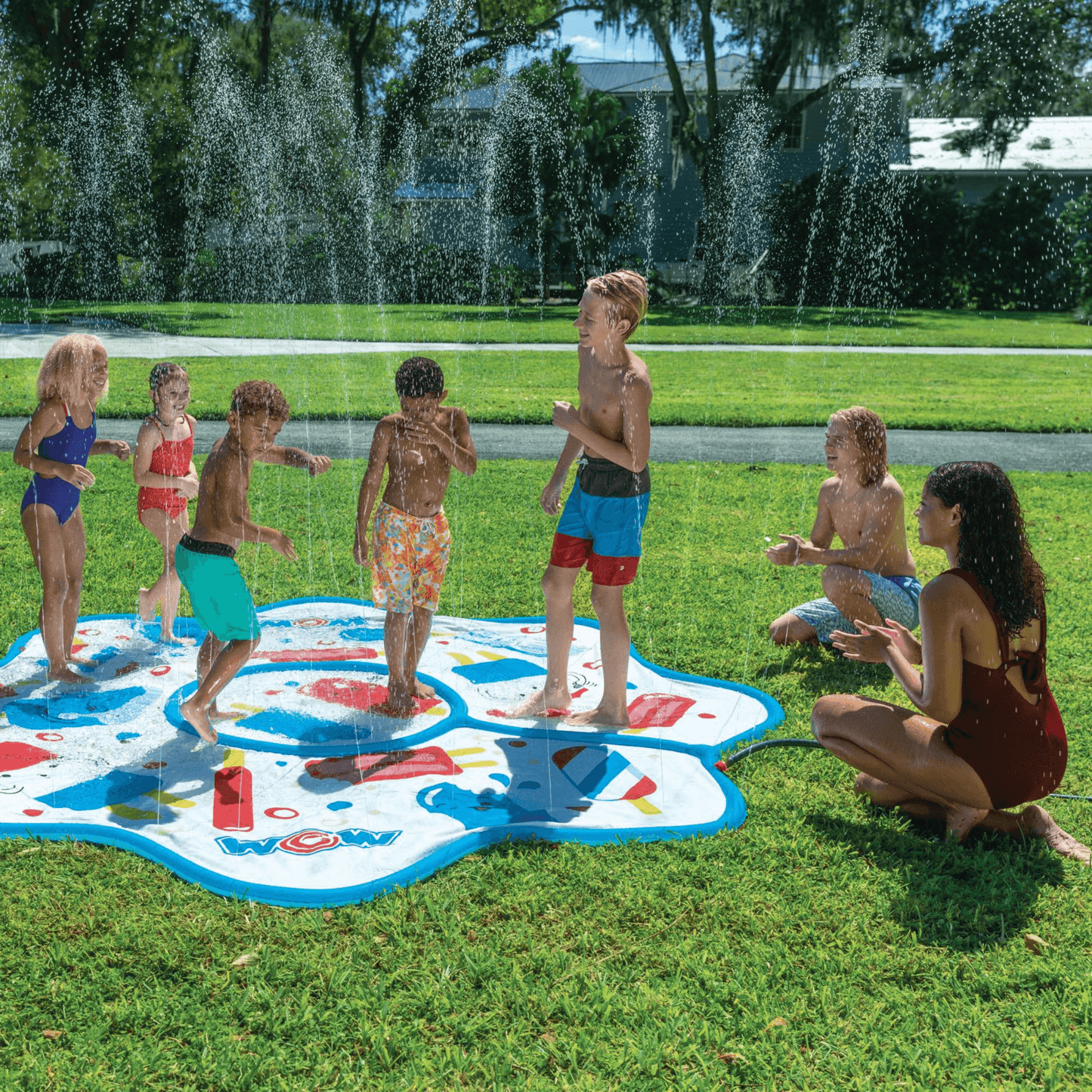 WOW Watersports Popsicle 10ft Octagonal Spray Pad, Connects to Standard Hose