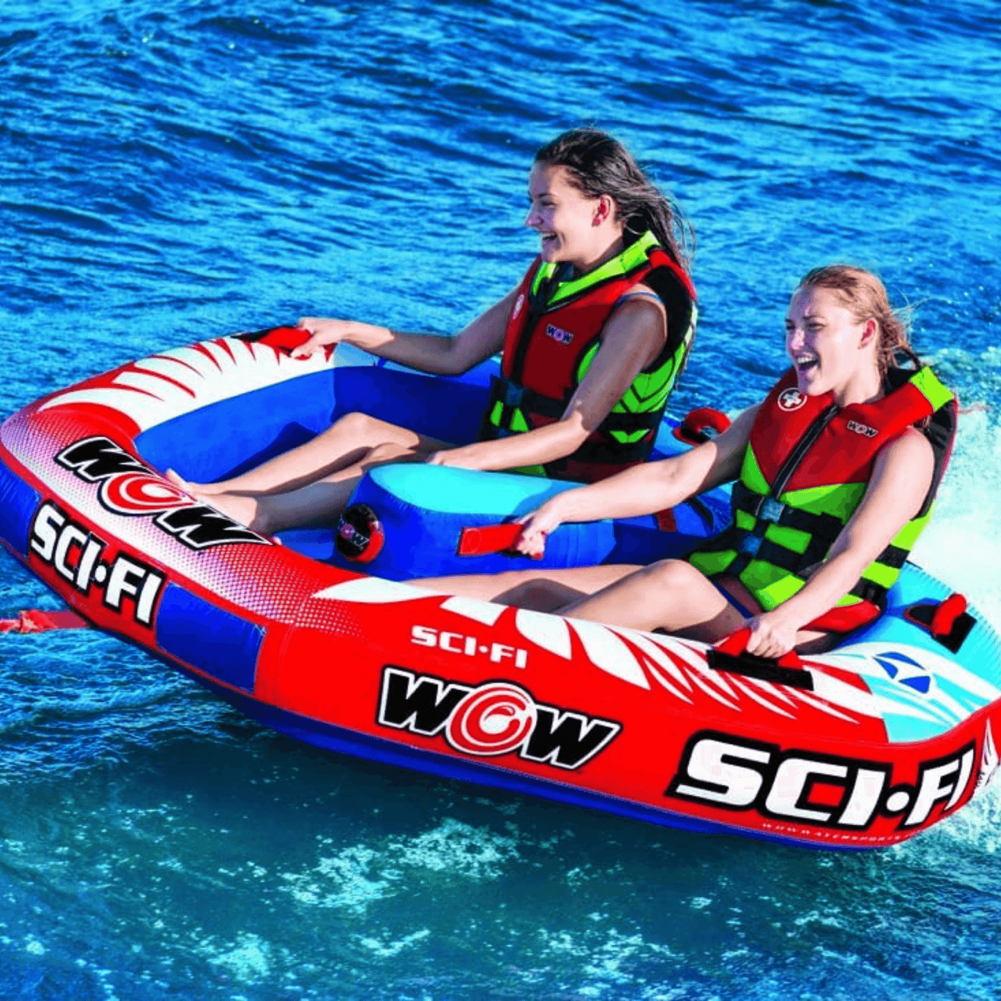 WOW Watersports Sci-Fi 2 Person 2P Cockpit Towable with Inflated Median