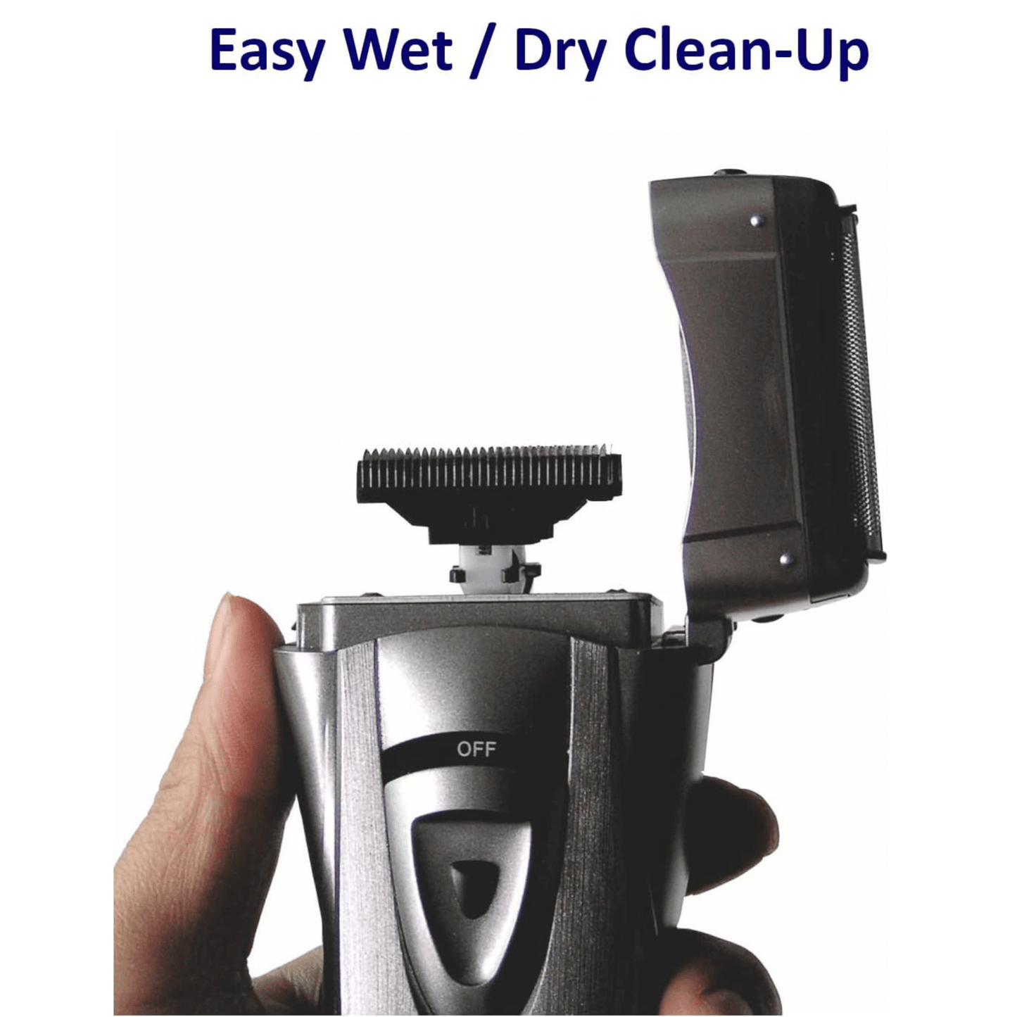 Optimus Cordless Rechargeable LED Shaver with Pop-Up Trimmer