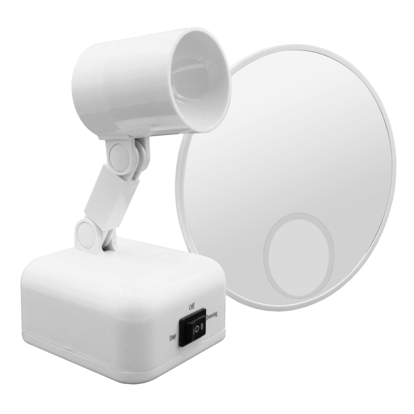 Floxite 15X Supervision Magnifying Mirror Light, Dove White