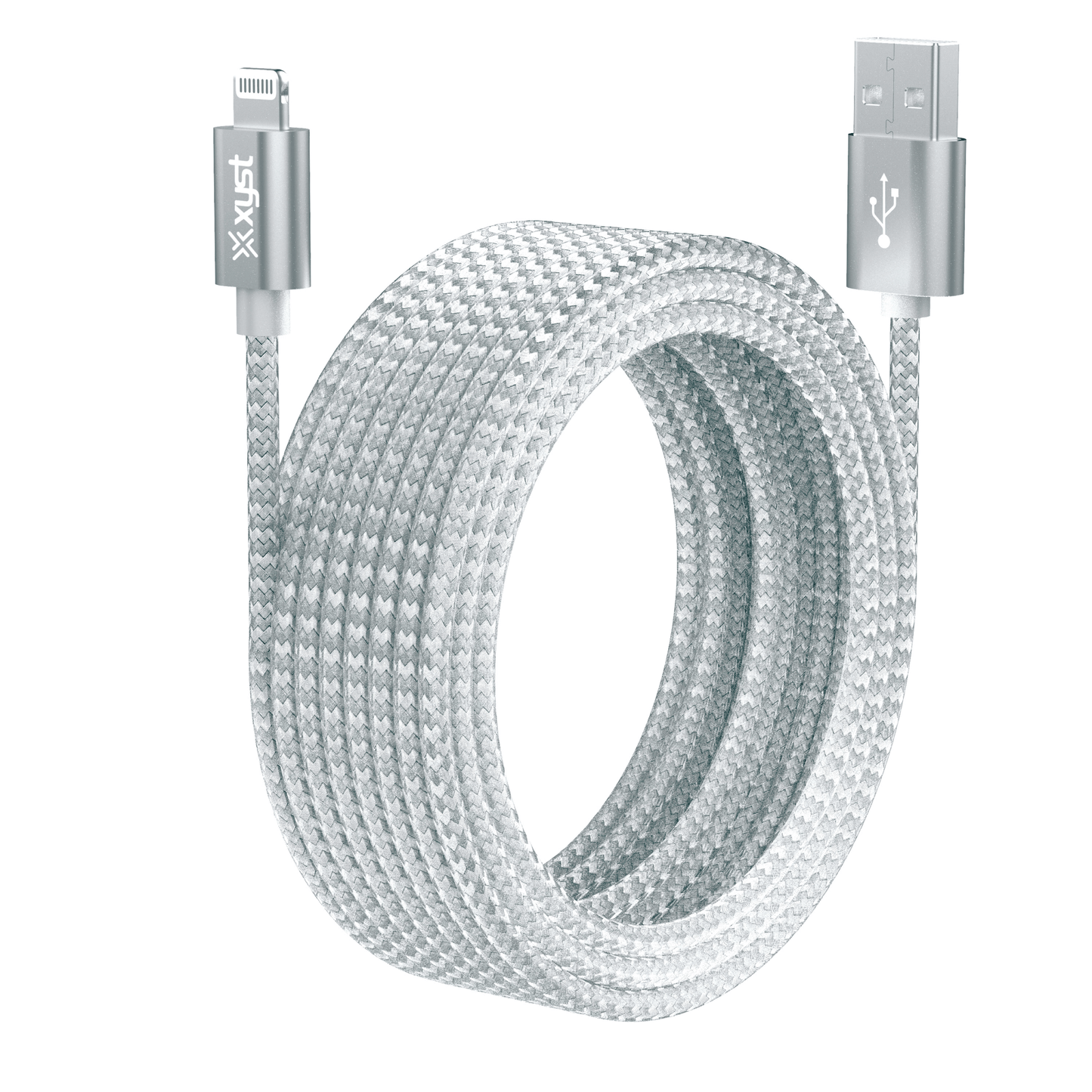 Xyst Charge and Sync USB to Lightning Braided Cable 10Ft