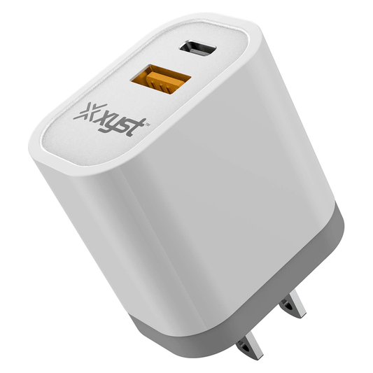 Xyst 3.4-Amp Dual USB Wall Charger with USB Port and USB Type-C Port