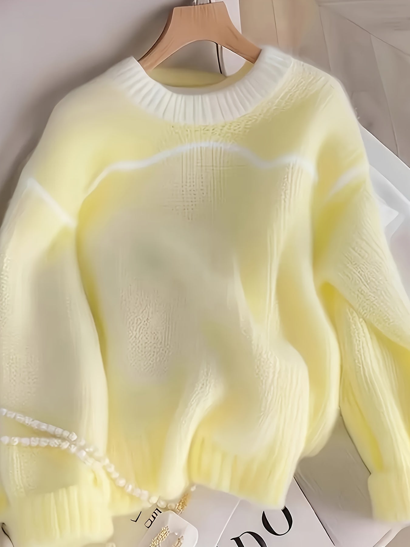 Elegant Plus Size Loose Fit Cozy Knit Sweater