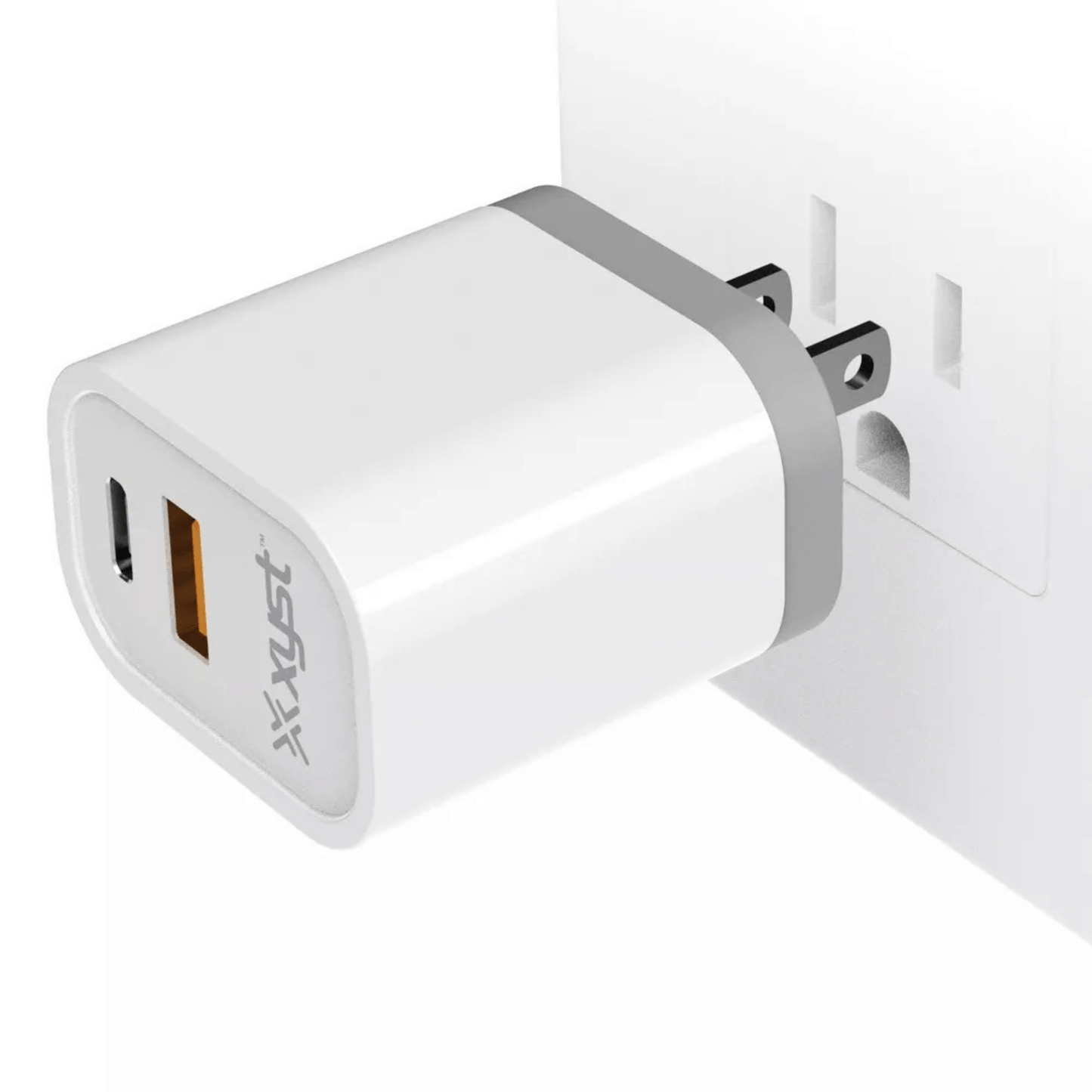 Xyst 3.4-Amp Dual USB Wall Charger with USB Port and USB Type-C Port