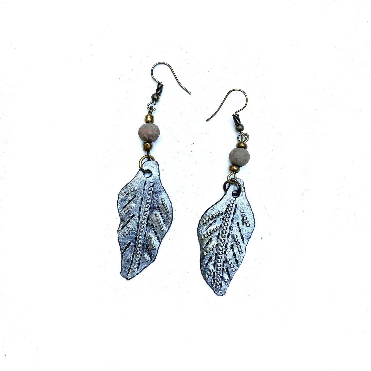 Metal Leaf Earrings