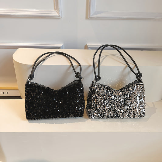 Sequin Shoulder Bag Stylish Spacious  EyeCatching