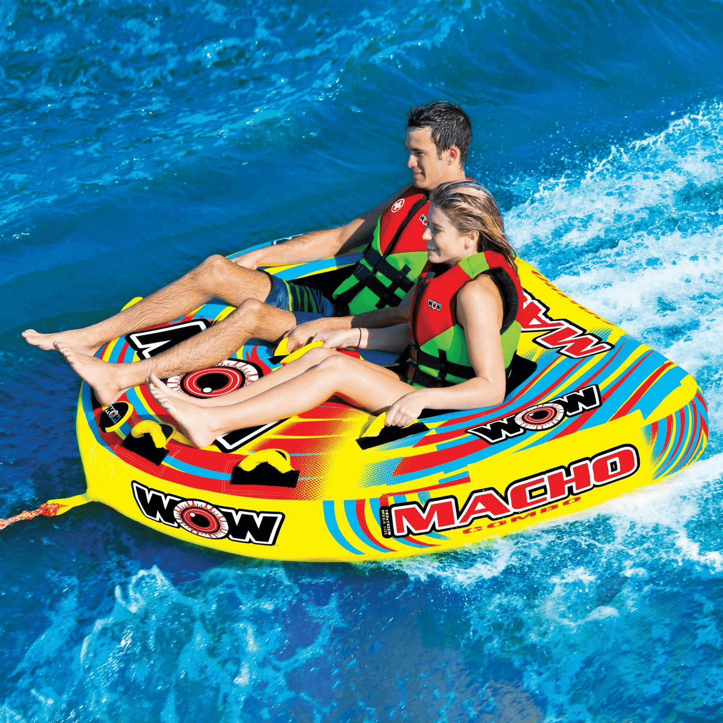 WOW Watersports Macho Multiple Riding Positions Tube for Up to 3 People