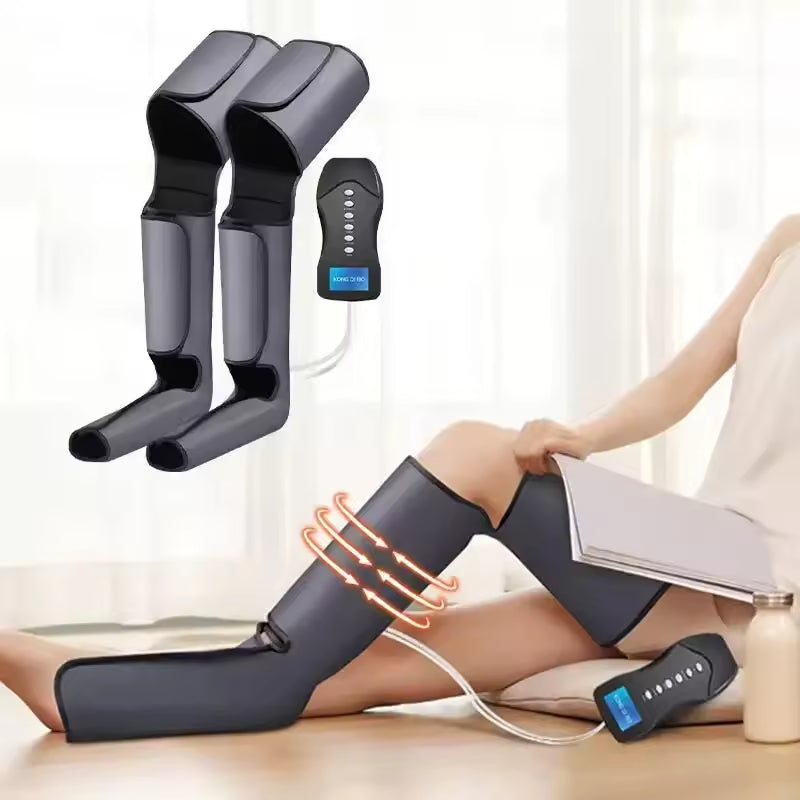 Foot compressed air pressure household electric leg massager air wave leg massager