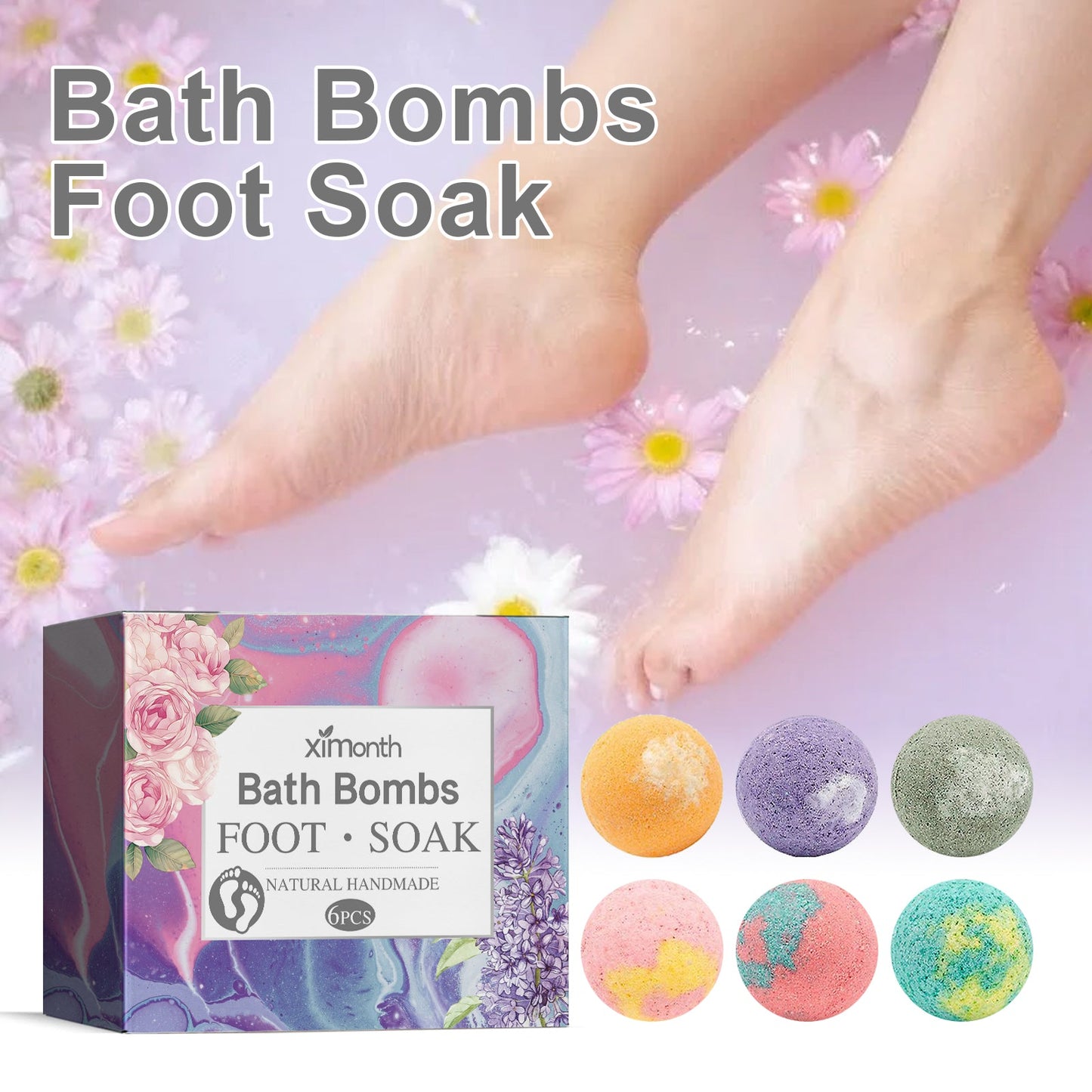 Foot Bath Ball, Repair Heel Dry Crack Skin Relief Physical Discomfort Cold Moisturizing Foot Care Ball
