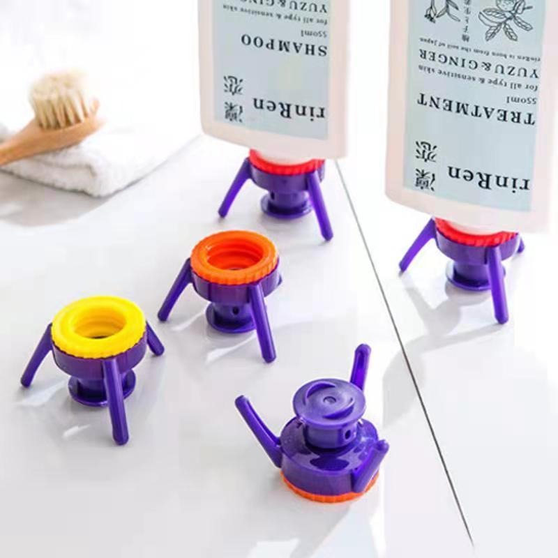 Inverted bottle cap, large, medium, small, and sub size, multifunctional three legged stand, shower gel, shampoo, leak proof bot