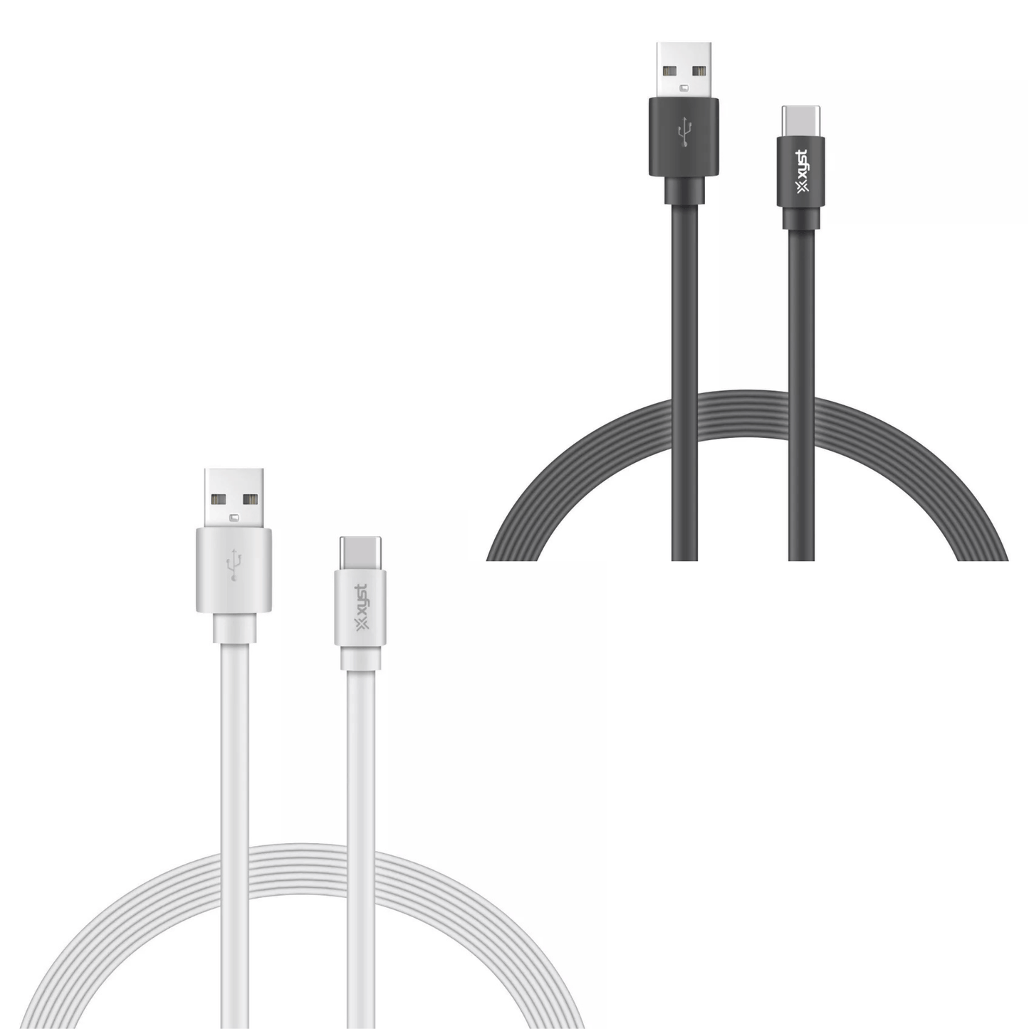 Xyst Charge and Sync USB to USB-C Flat Cable 4Ft