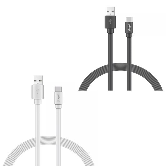 Xyst Charge and Sync USB to USB-C Flat Cable 4Ft