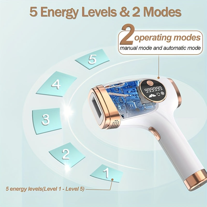 Painless IPL Hair Removal Lasting Results Full Body Home Use