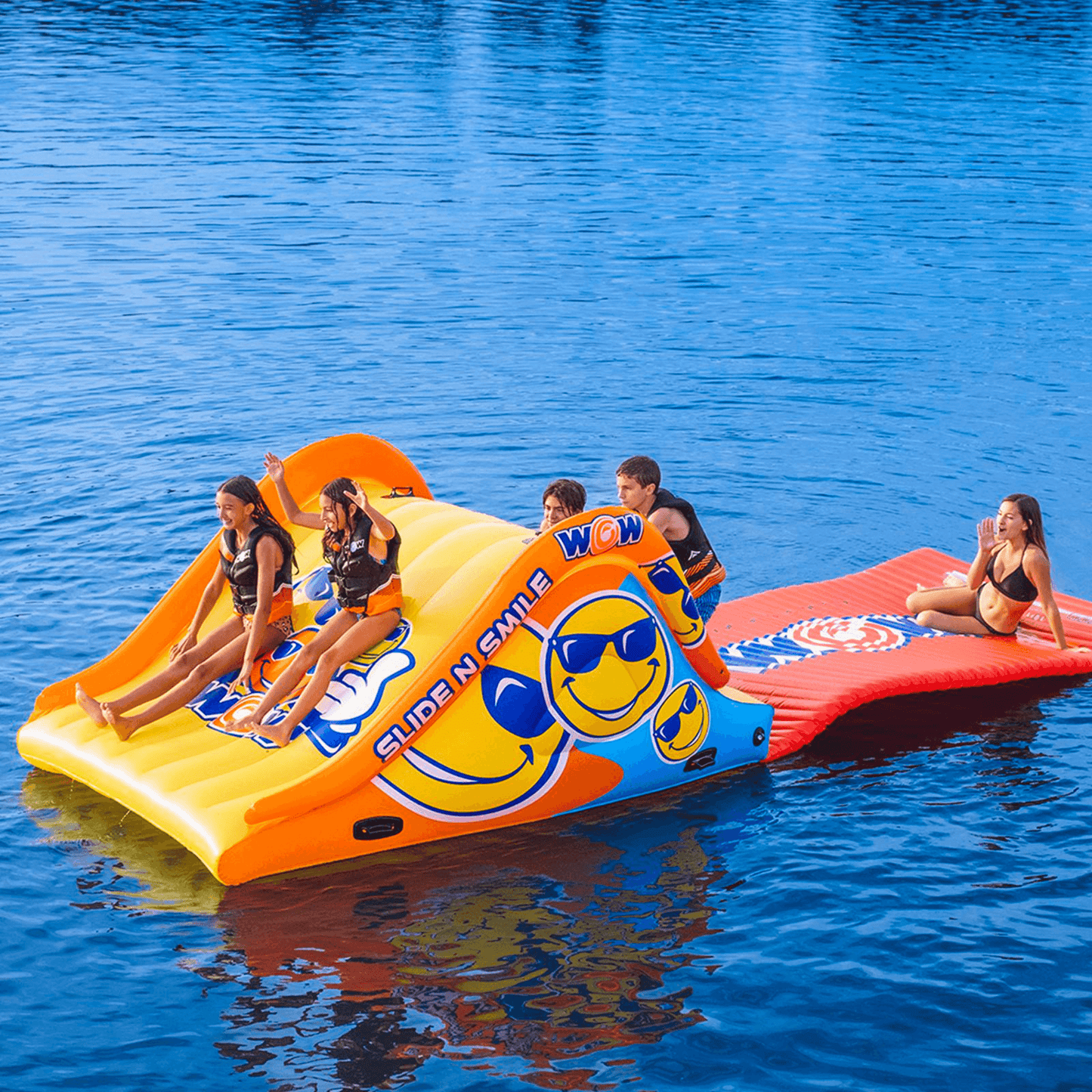 WOW Watersports Slide and Water Walkway Slide N Smile Combo