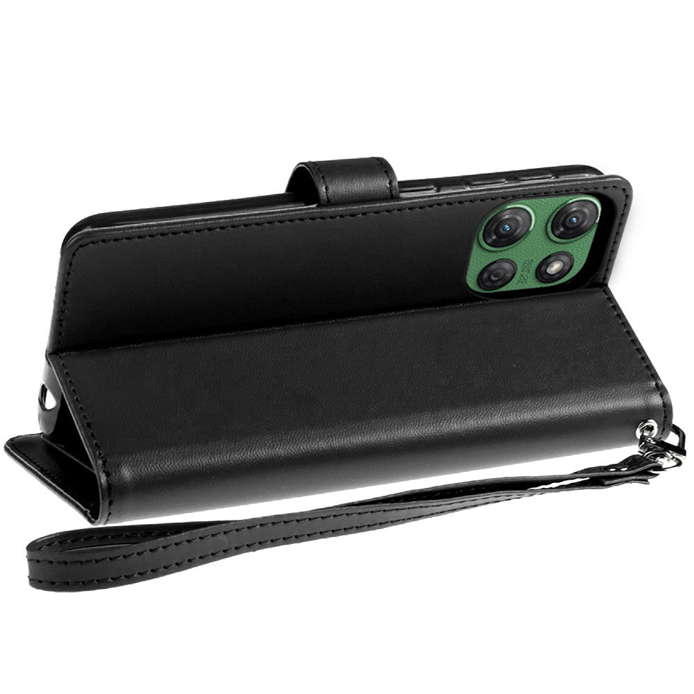 Moto G Power 5G 2025 PU Leather Wallet Case with Card Holder