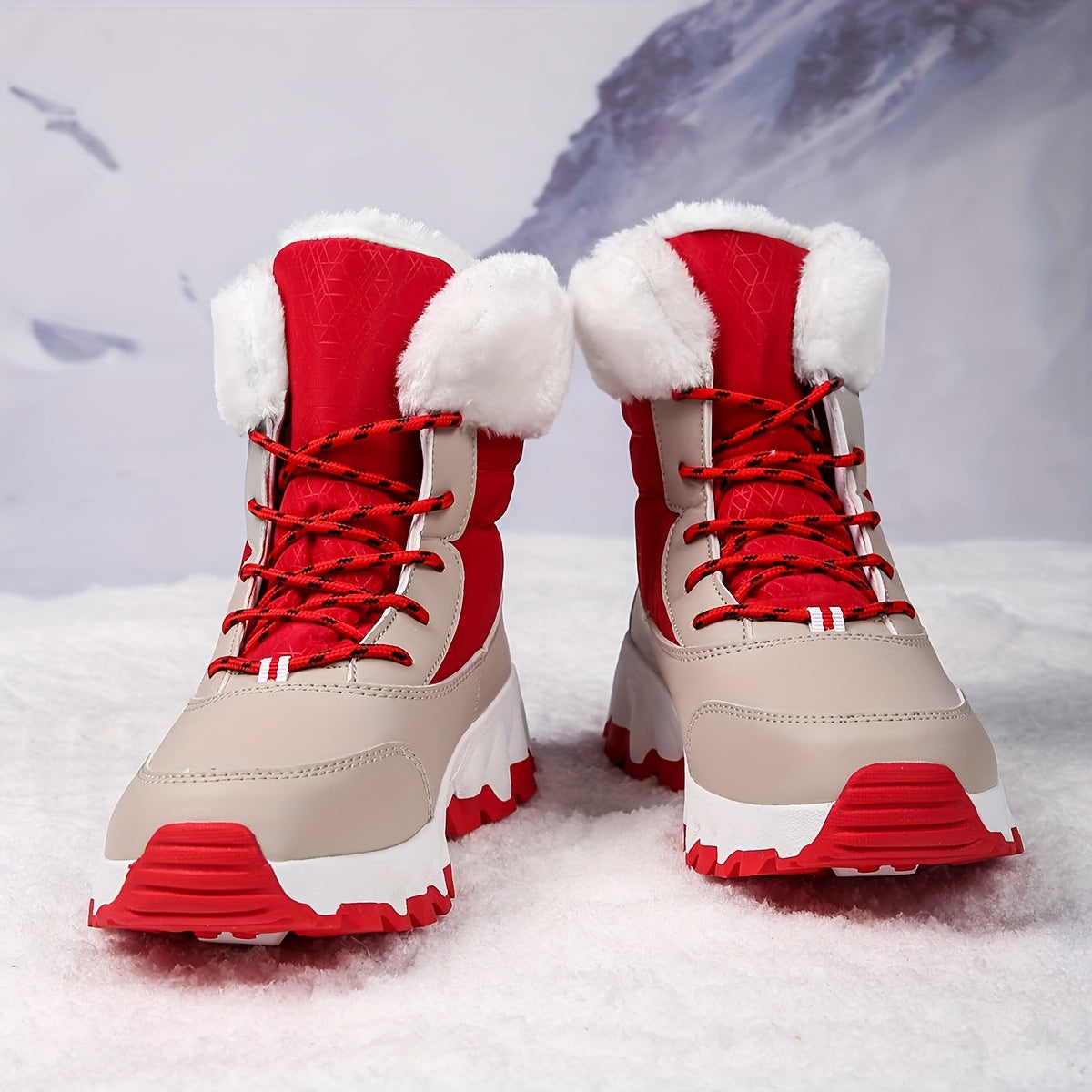 Velvet Warm Comfortable Winter Style Snow Boots