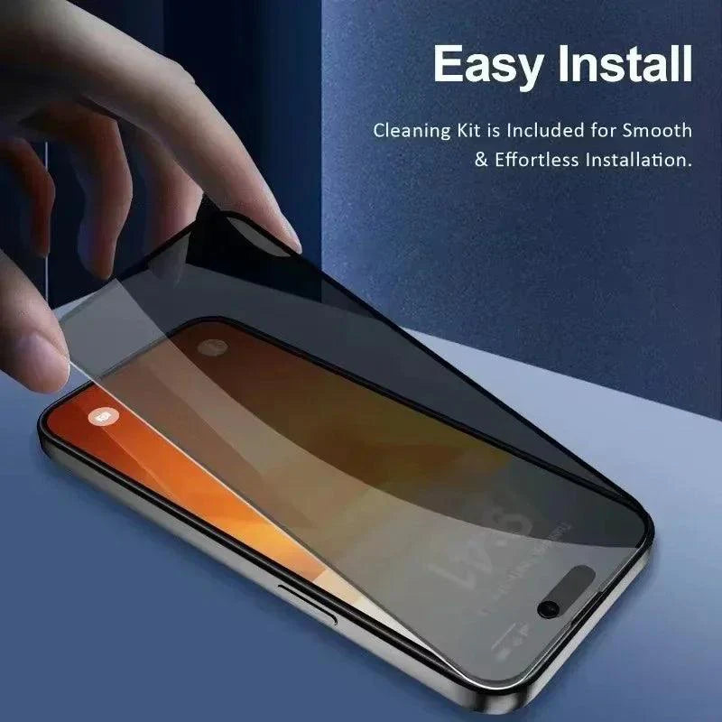 iShield Full Cover Privacy Screen Protector - 8K Anti-Spy Glass for iPhone 15, 14, 13, 12, 11, Pro Max, Mini, XR, XS, MAX