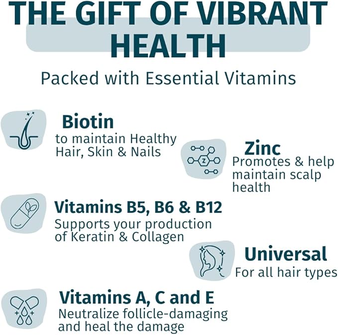 🌟 WEEM Hair Skin and Nails Gummies – Vegan Biotin Vitamins for Women & Men | Faster Hair Growth, Stronger Nails, Radiant Skin | Extra Strength