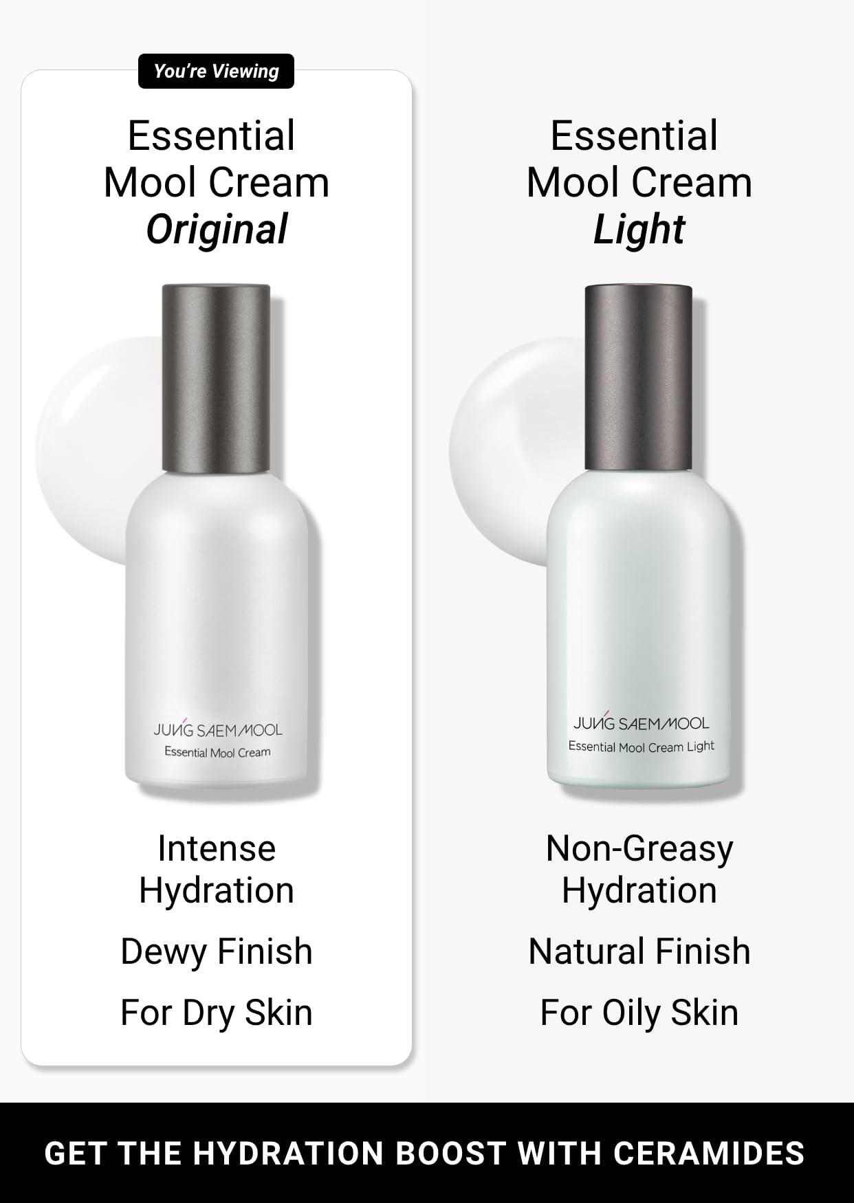 [JUNGSAEMMOOL OFFICIAL] Essential Mool Cream 1.7 oz | Hydration Moisturizer | for Dry, Combination Skin