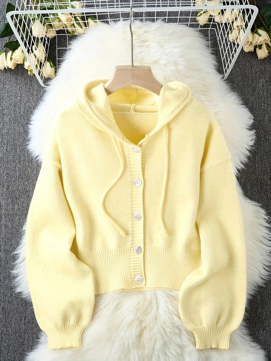 Essential Cozy Plus Size Hooded Cardigan