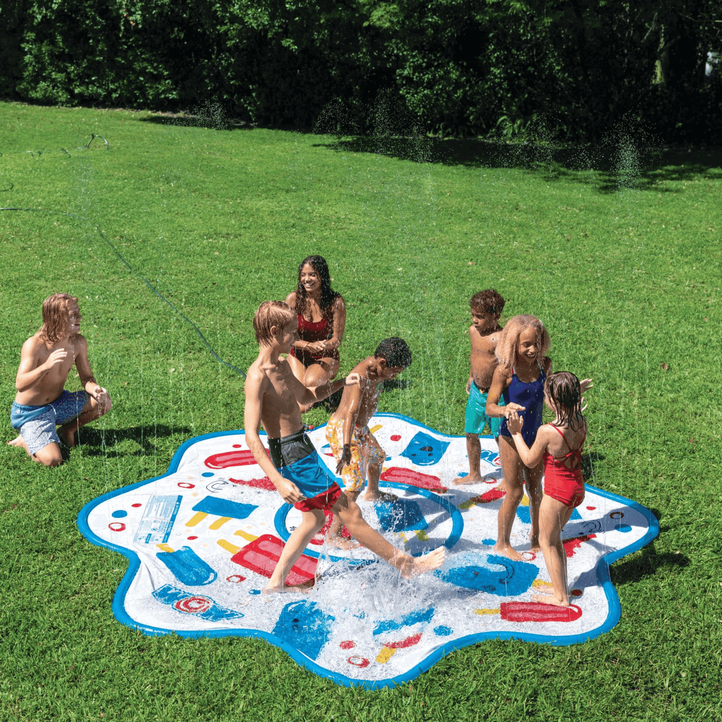WOW Watersports Popsicle 10ft Octagonal Spray Pad, Connects to Standard Hose