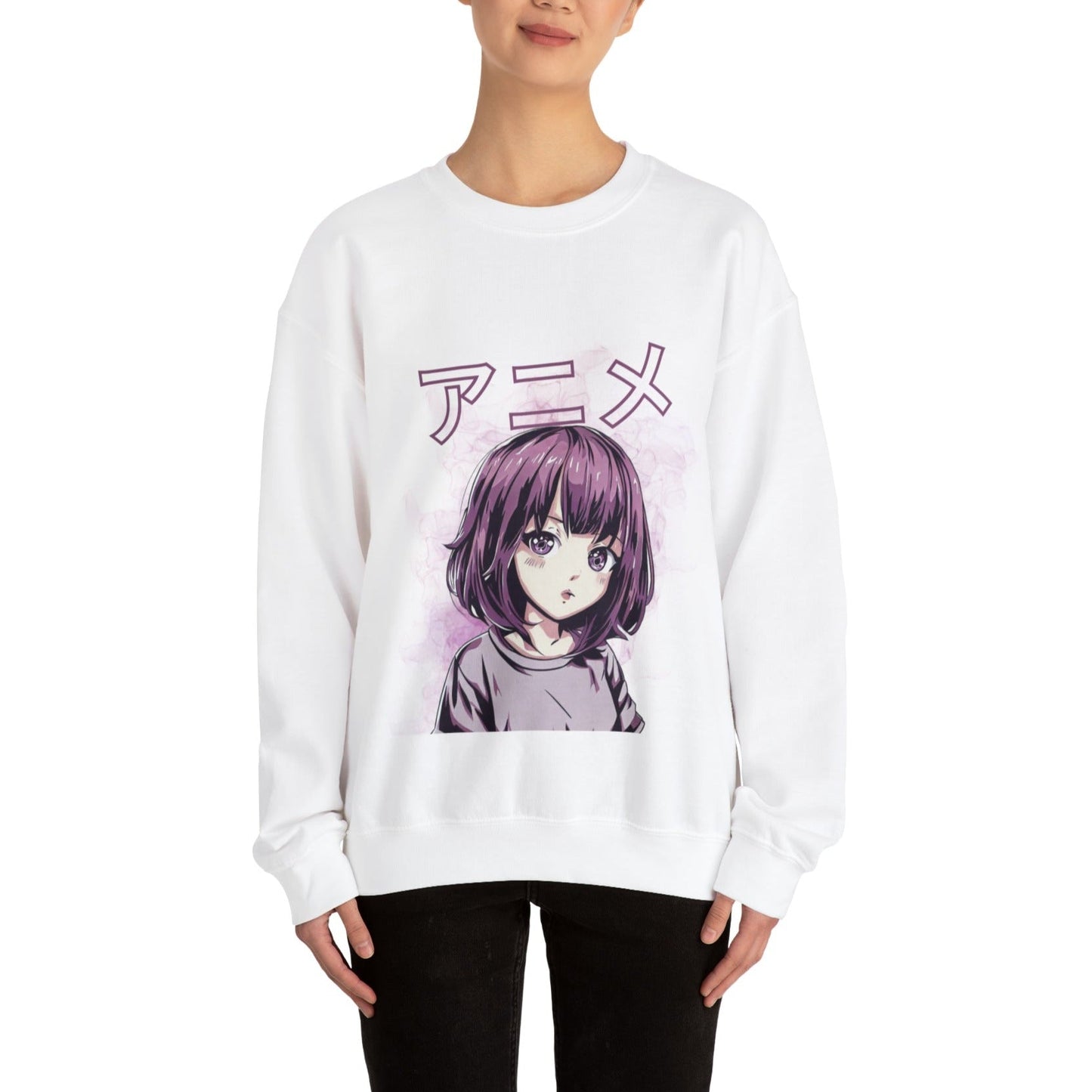 Purple Anime Sweatshirt