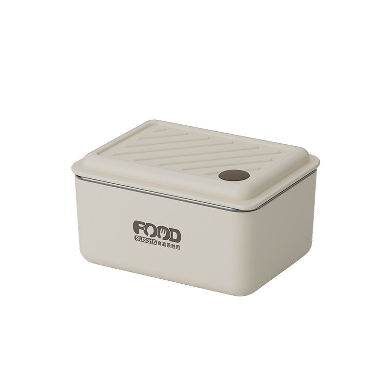 Food grade 316 stainless steel fresh-keeping box lunch box microwaveable special small lunch box lunch box