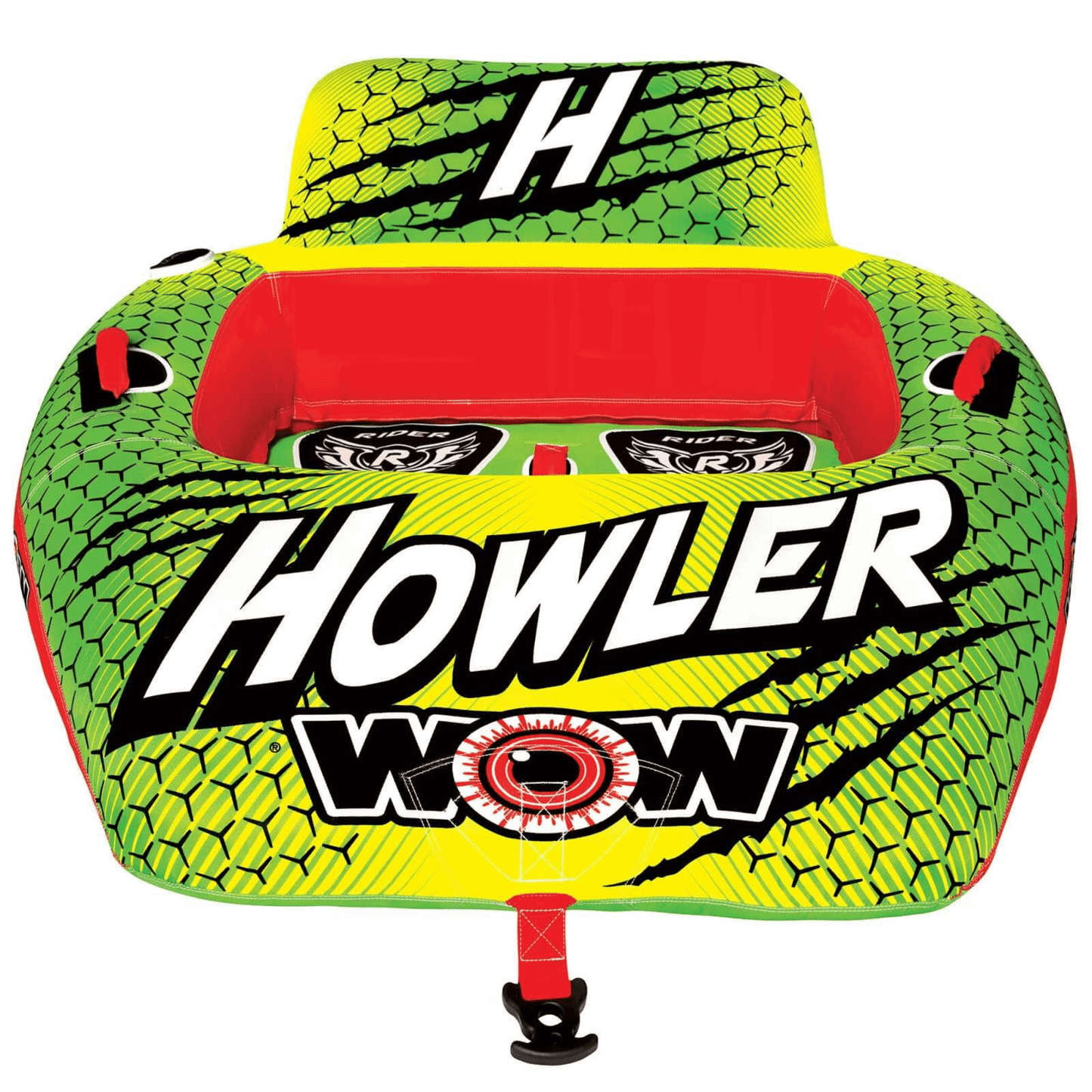 WOW Watersports Howler 2-Person Towable Water Tube with Backrest