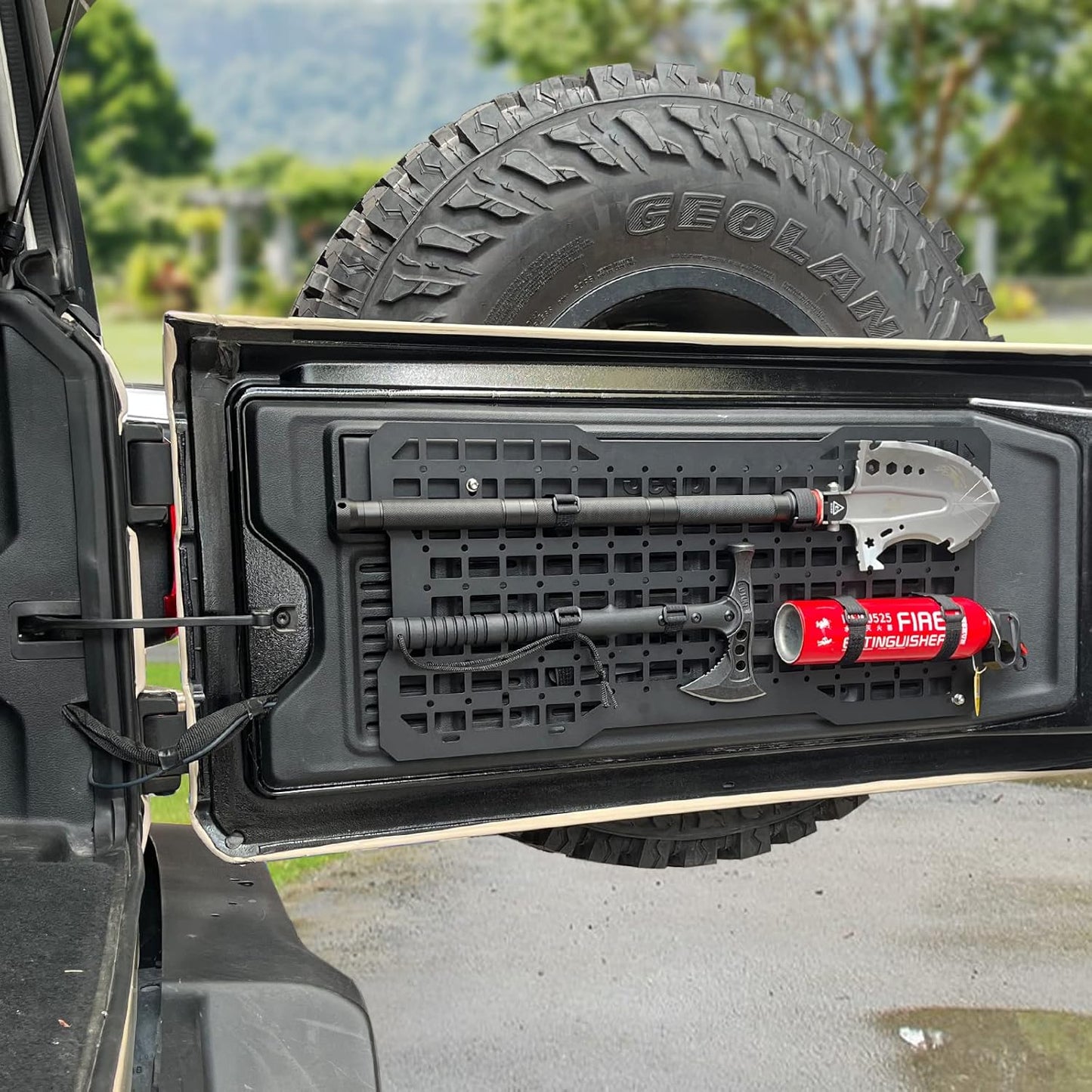 JK&JL Tailgate Tactical Panel for Wrangler Tailgate Tool Kit/JL Organizer Racks Compatible with Jeep Wrangler 2007-2022 JK JKU &
