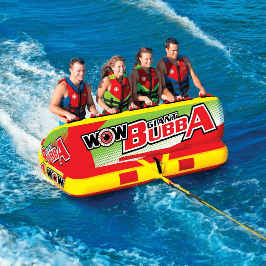 WOW Watersports Big Bubba 1 to 4 Person Inflatable Towable Deck Tube