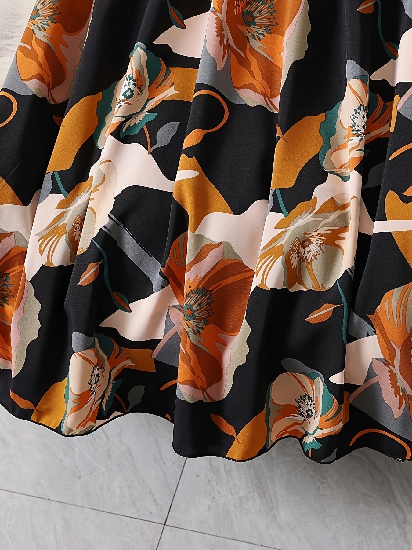 Charming Floral ALine Skirt for Spring  Summer