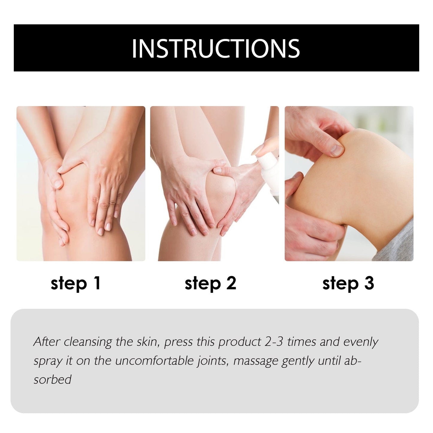 Joints & Bone Repair Spray, Relieves Shoulder, Neck, Lumbar And Joint Pain Body Discomfort Care Spray