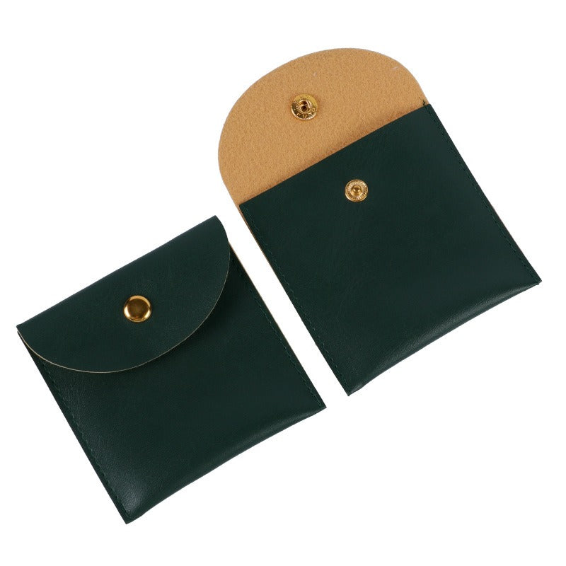 Jewelry bag leather buckle storage bag