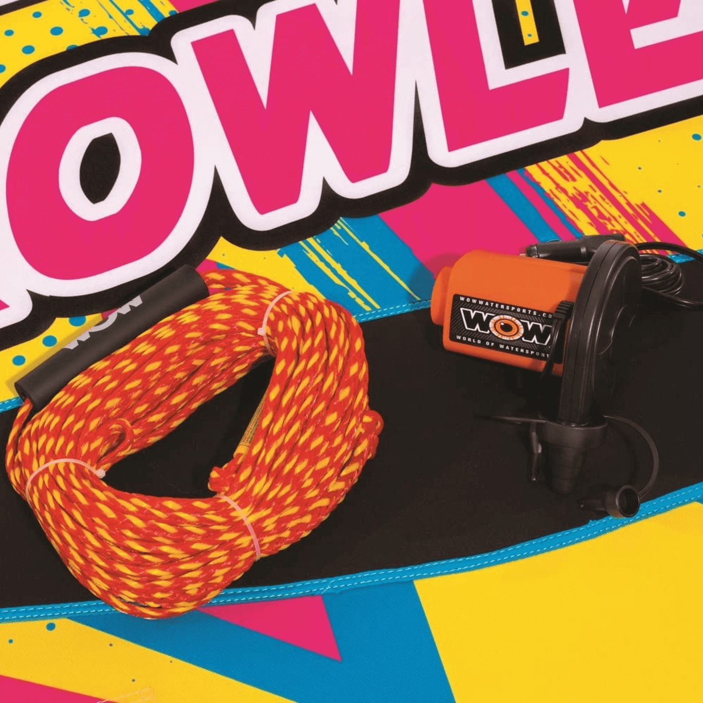 WOW Watersports Prowler Towable 2 Person 2P Starter Kit w 12V Pump