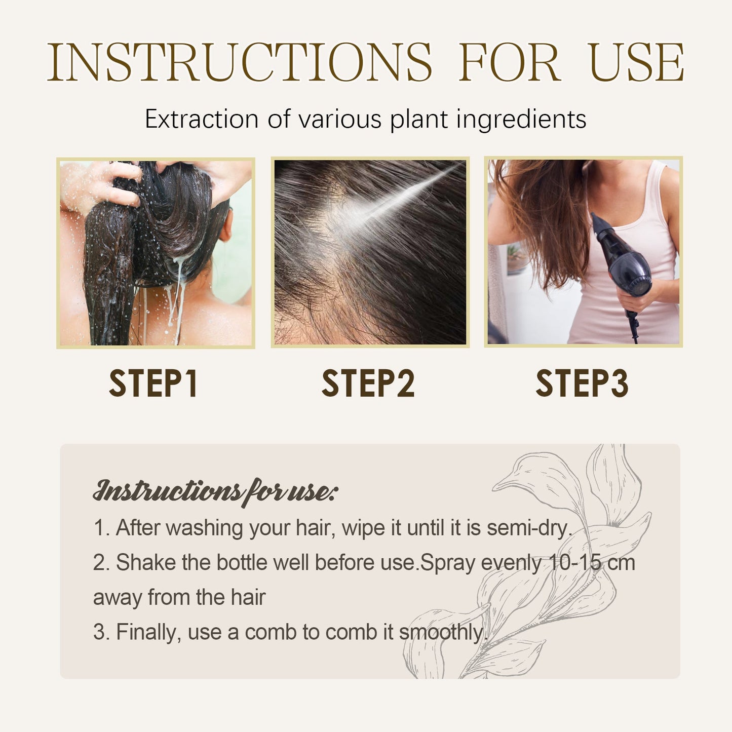 Keratin Hair Essence Spray, Hair Repair To Improve Dry Curly Frizz Pomade Essence