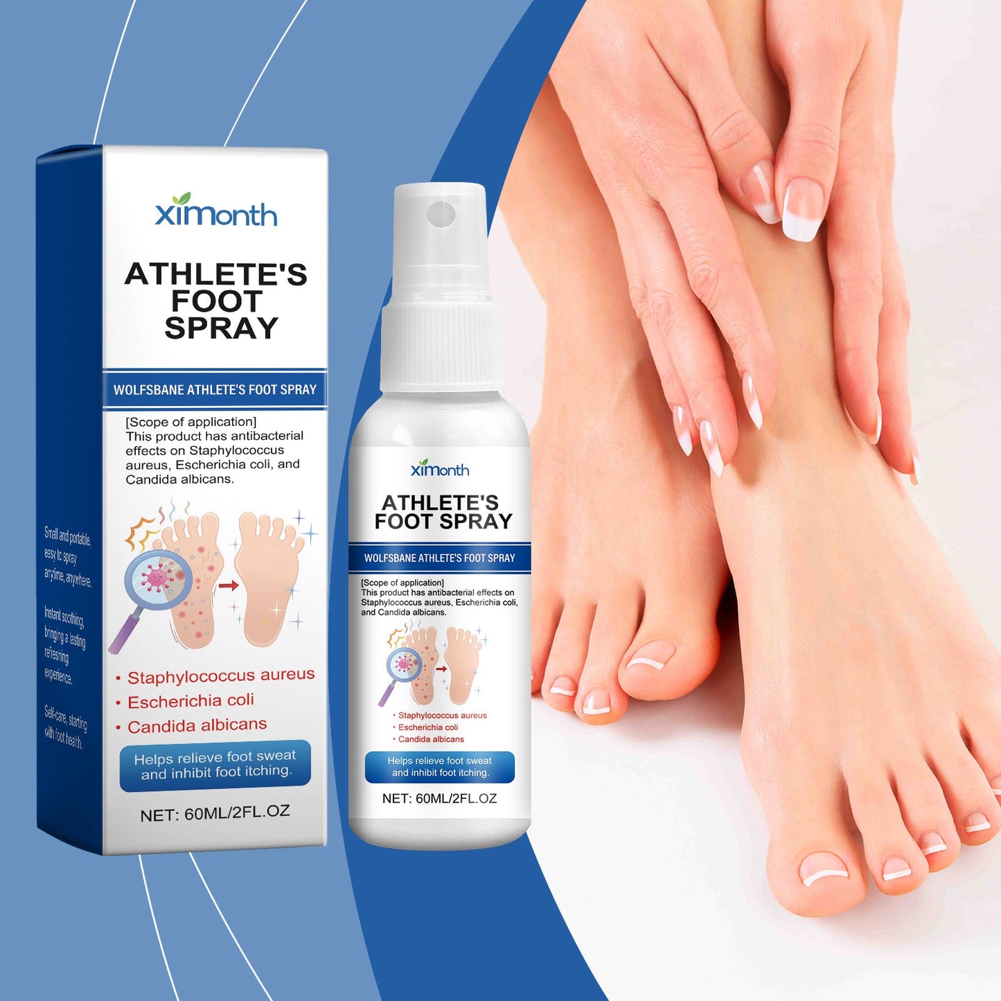 Foot Care Spray Soothing Dry Feet Mild Moisturizing Foot Care Spray