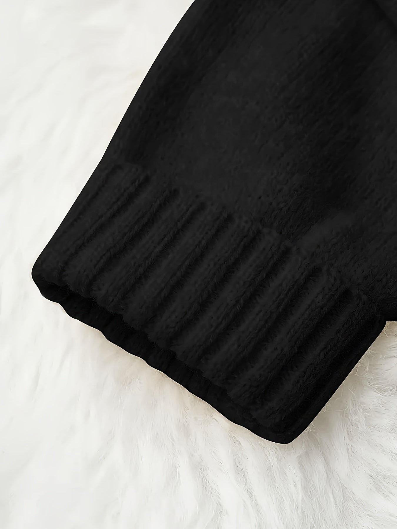 Elegant Plus Size Loose Fit Cozy Knit Sweater