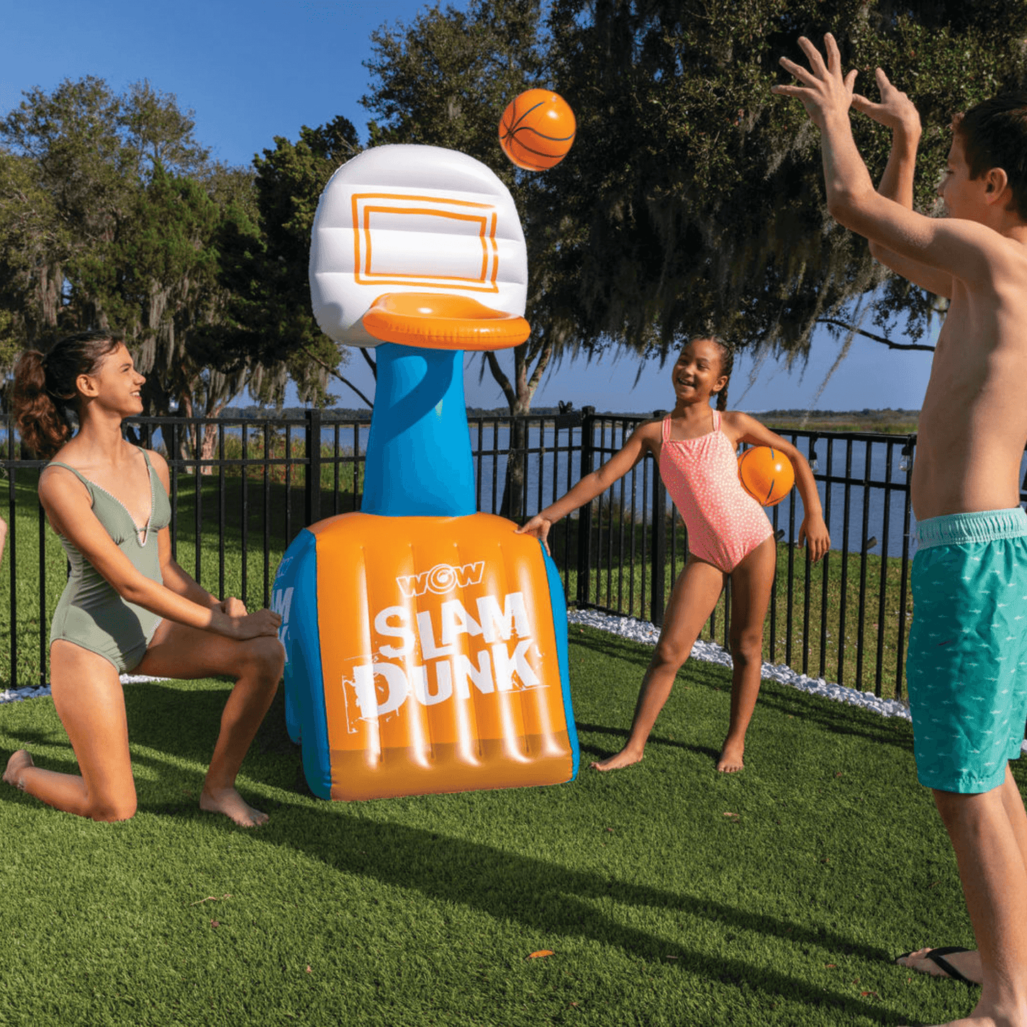 WOW Watersports Slam Dunk Hoop and Basketballs