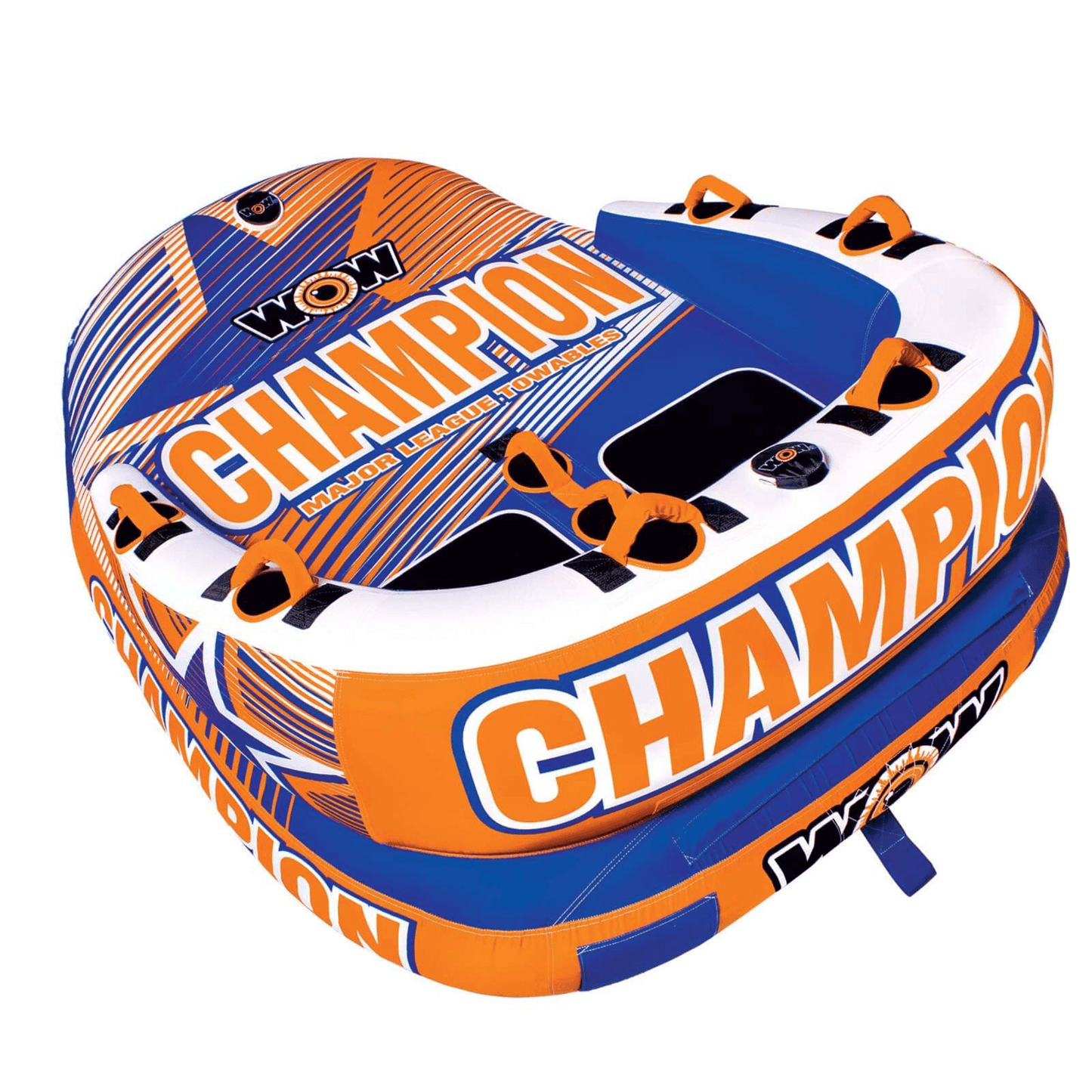 WOW Watersports Champion 2-Person Towable with EZ-Up Nose for Minimal Drag and Footrest